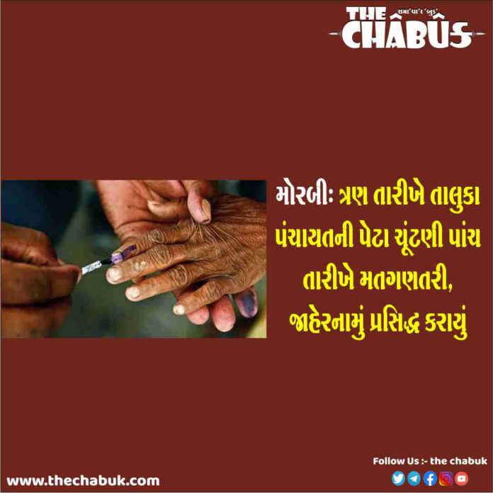 Morbi Taluka Panchayat Election Detail
