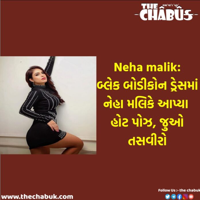 Neha malik black dress pics