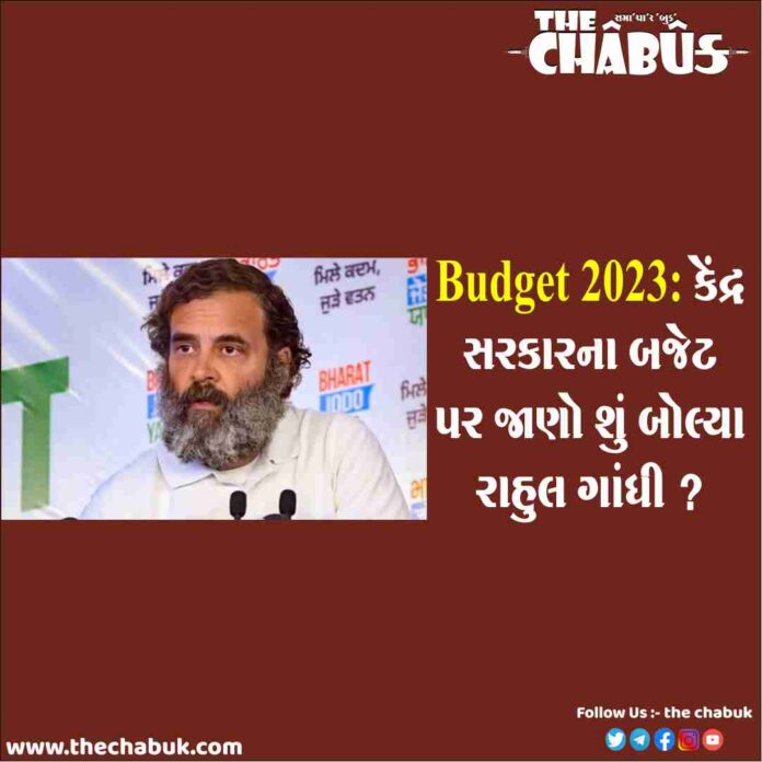 rahul gandhi on budget