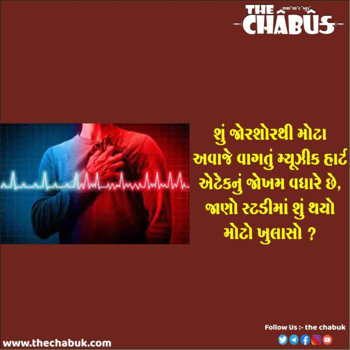 loud music increases heart attack
