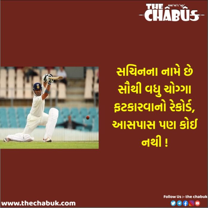 Sachin tendulkar hits most fours in test cricket