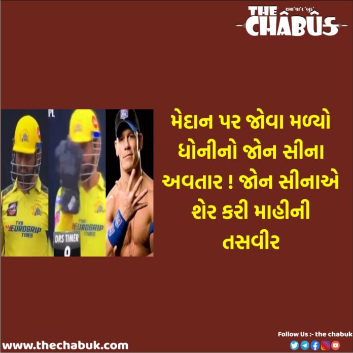Dhoni and john Cena